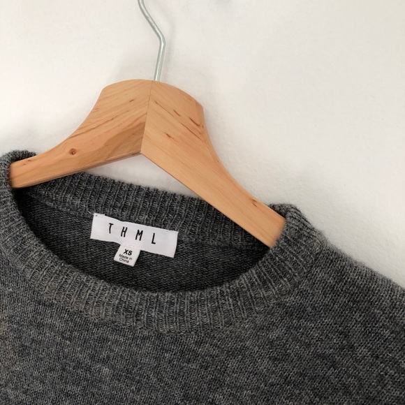 Grey Ruffle Sweater - Picture 3 of 4